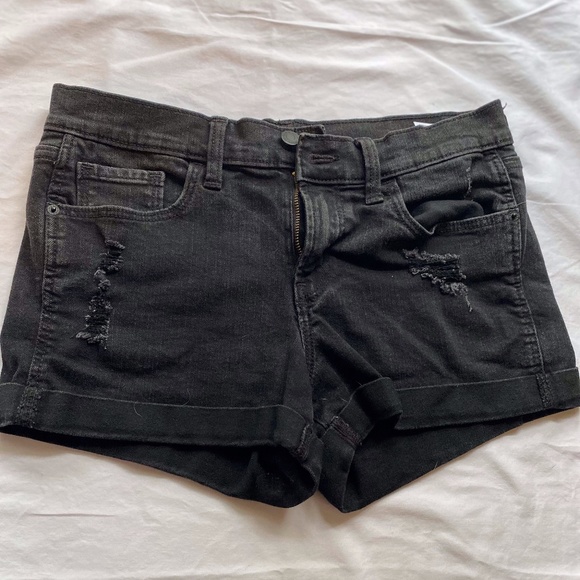 Old Navy Black Jean Shorts - Picture 1 of 4